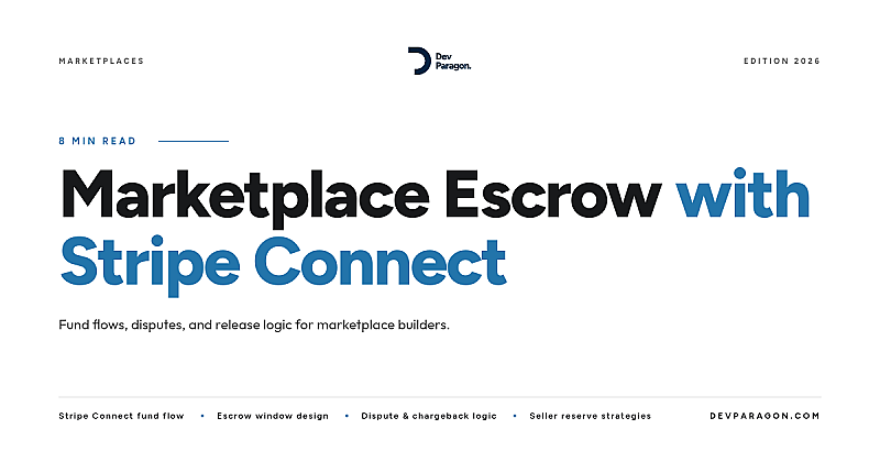 Marketplace Escrow with Stripe Connect: Protecting Both Sides