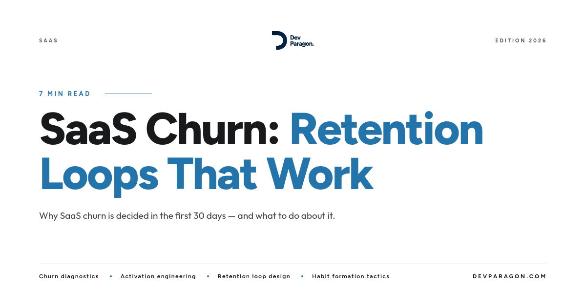 SaaS Churn: Building Retention Loops That Actually Work