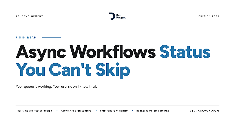 Async Workflows: Why Users Expect Instant API Status