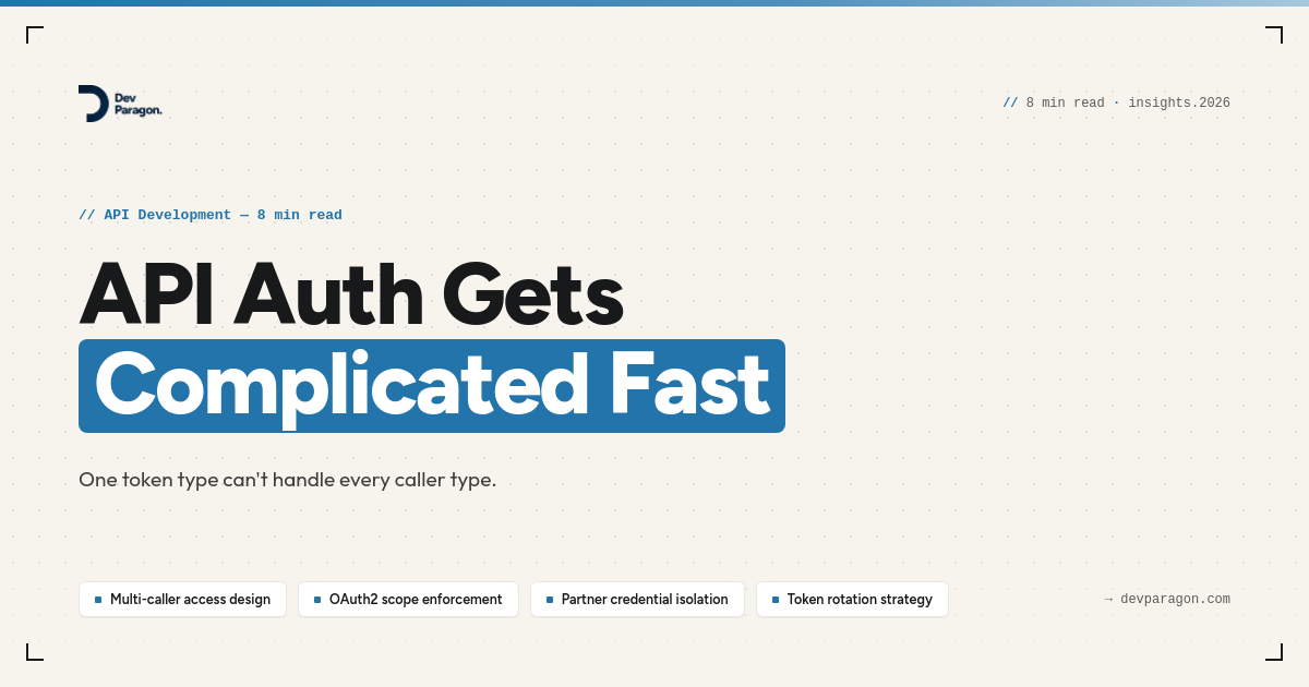 Why API Authentication Gets Messy as Your SMB Grows