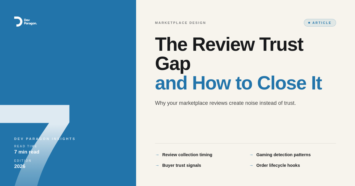 Marketplace Reviews That Build Trust Instead of Noise