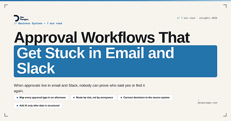 Approval Workflows That Get Stuck in Email and Slack
