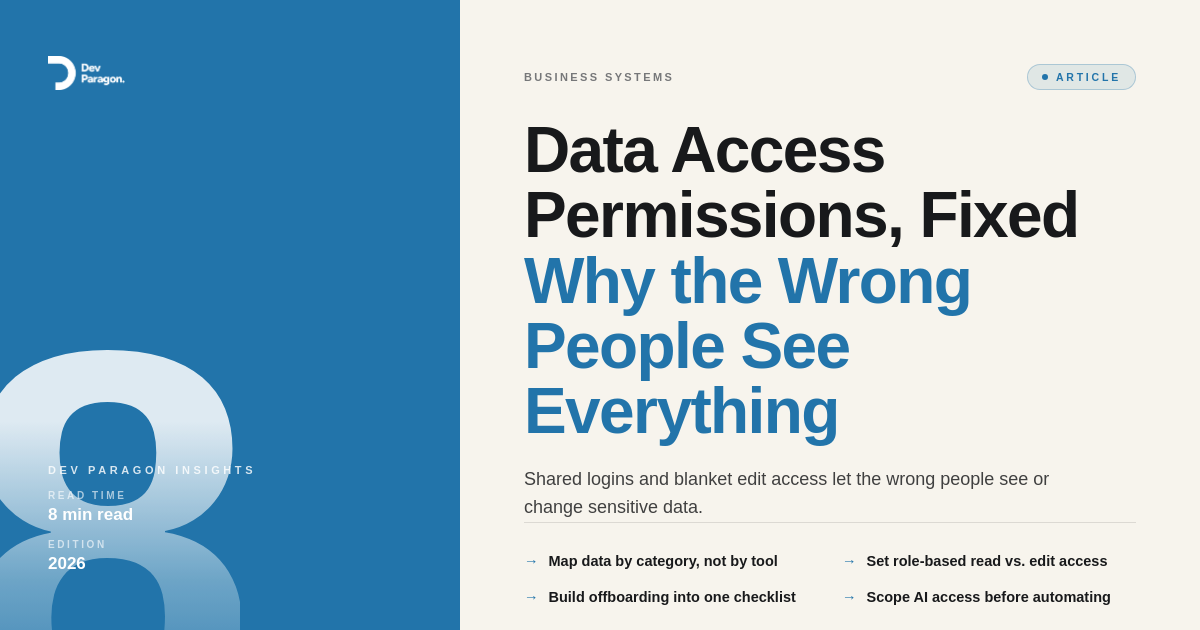 Data Access Permissions: Why the Wrong People See Everything