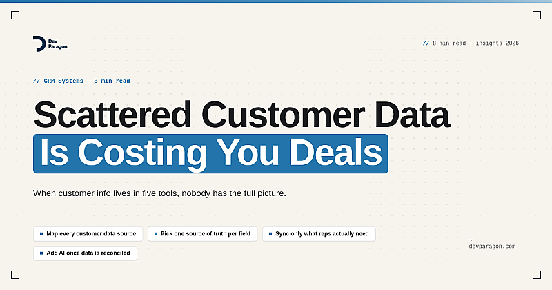 The Real Cost of Scattered Customer Data in Your CRM