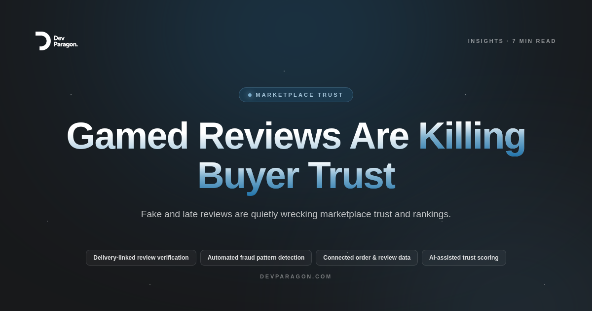 Why Gamed Marketplace Reviews Are Killing Buyer Trust