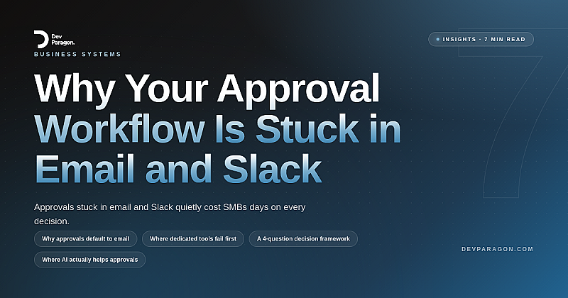 Why Your Approval Workflow Is Stuck in Email and Slack