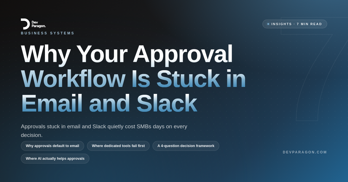 Why Your Approval Workflow Is Stuck in Email and Slack