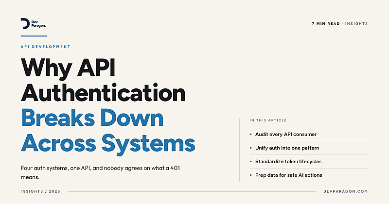 Why API Authentication Breaks Down Across Your Systems