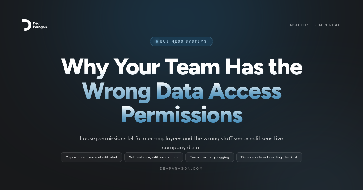 Why Your Team Has the Wrong Data Access Permissions