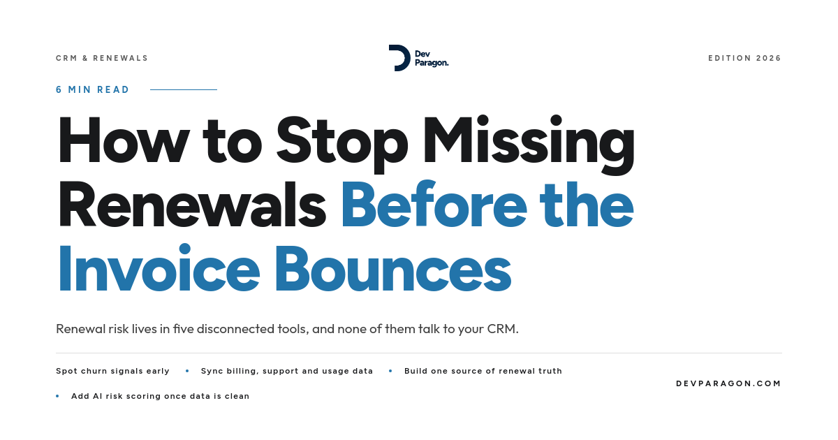 How to Stop Missing Renewals Before the Invoice Bounces