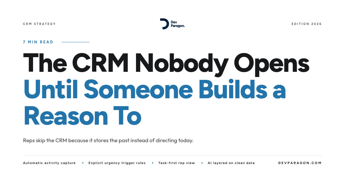 Why Your CRM Needs a Daily Action View, Not a Database