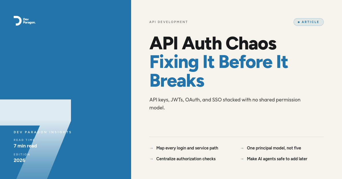 When "Just Add SSO" Turns Your API Auth Into a Mess