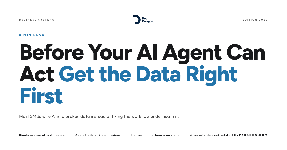 What Your Business Needs Before an AI Agent Can Act