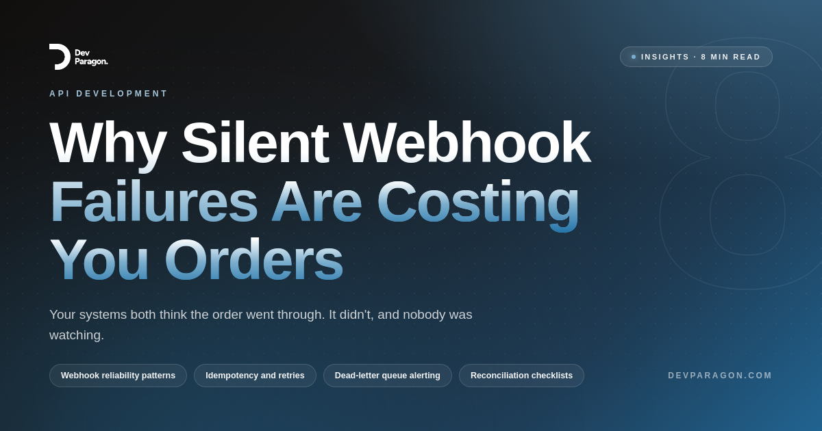 Why Silent Webhook Failures Are Costing You Orders