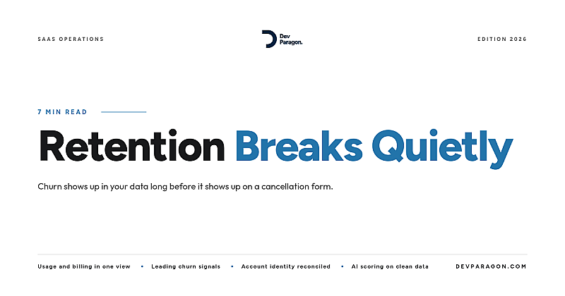 Why SaaS Retention Breaks Before Your Team Ever Sees It