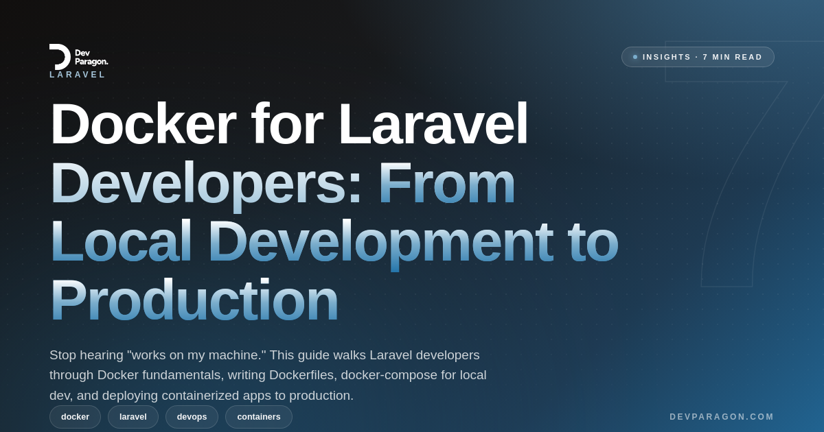 Docker for Laravel Developers: From Local Development to Production