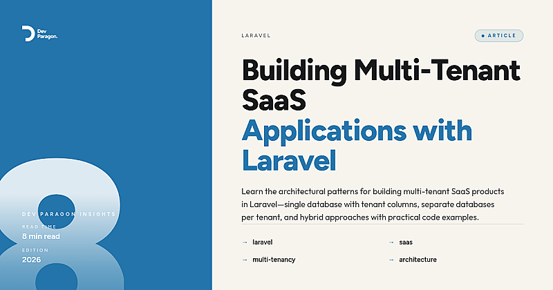 Building Multi-Tenant SaaS Applications with Laravel