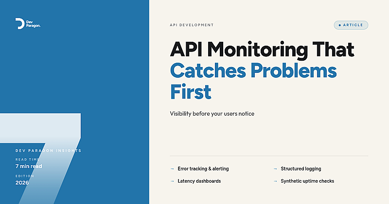 API Monitoring That Catches Problems Before Users Do